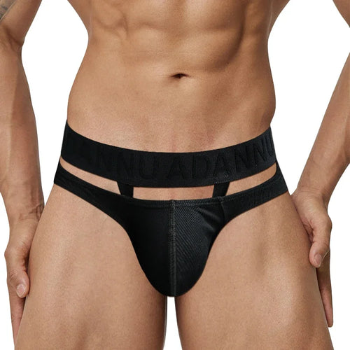 CMENIN Model Man Underwear Sexy Leg Strap Mens Sports Fitness Briefs