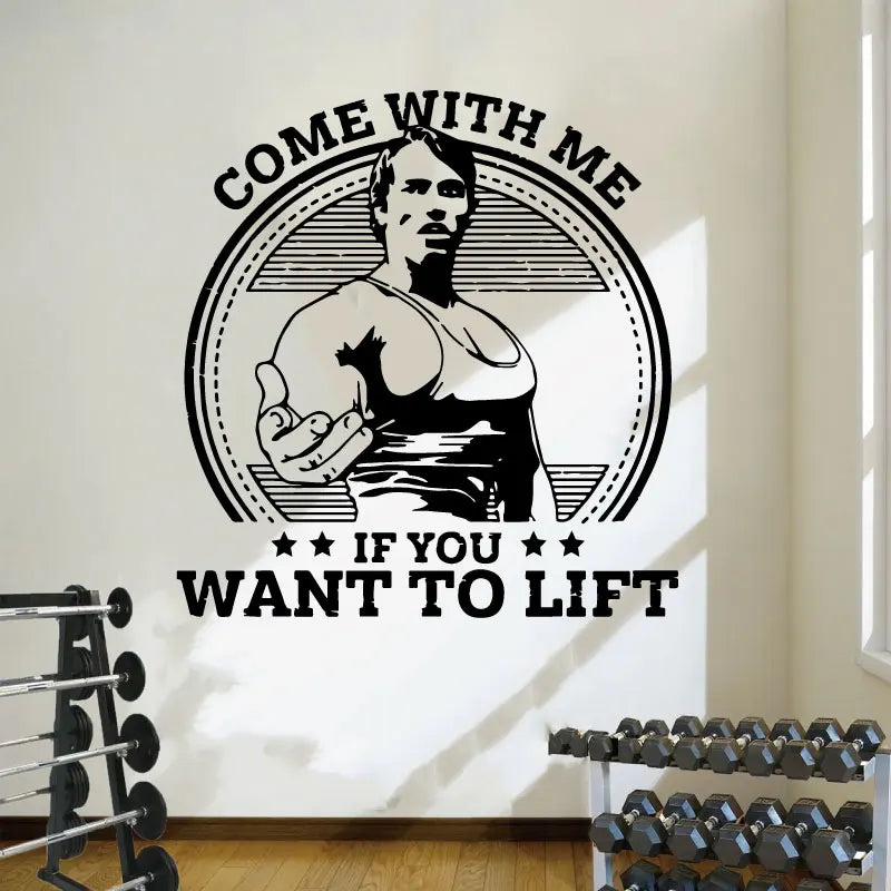 Bodybuilding Fitness Athlete Arnold Vinyl Wall Stickers Workout Muscle