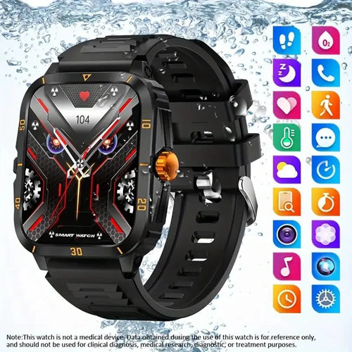 SENBONO Military Smart Watch Men IP68 3ATM Waterproof Outdoor Sports