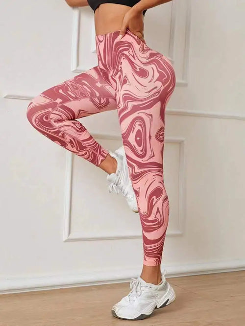 Tie Dye Seamless Leggings Women for Gym Yoga Pants Push Up Workout