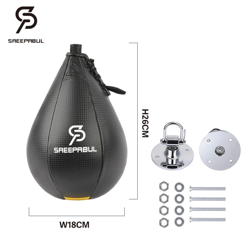 Boxing Pear Shape PU Speed Ball with Swivel Punch Bag Punching boxeo