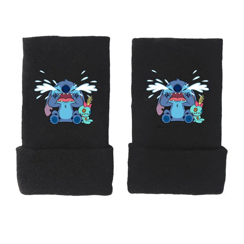 Stitch Gloves Star Baby Anime Peripheral Half Finger Gloves