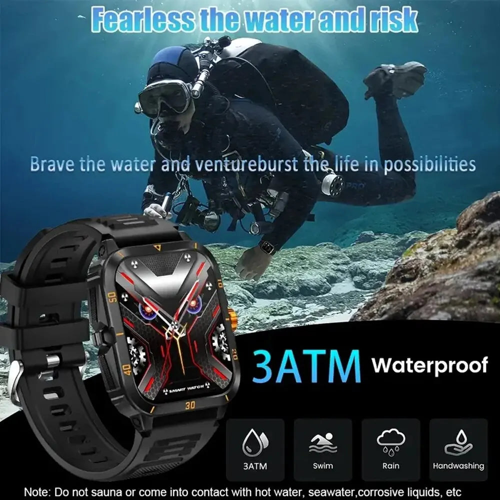 SENBONO Military Smart Watch Men IP68 3ATM Waterproof Outdoor Sports