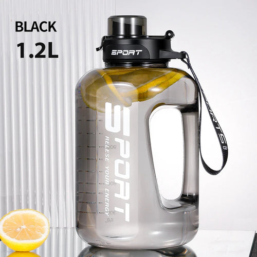 1.2L/1.7L/2.5L Sports Water Bottle Travel Kettle Large Fitness Gym