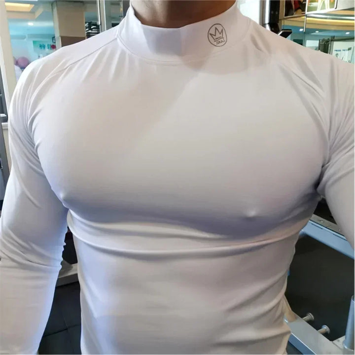 Fitness T-shirt Men Long Sleeve Training Shirts Running Compression