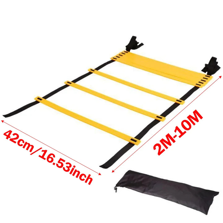 Agility Ladder Nylon Straps Soccer Football Speed Training Ladder Equipment Sports Fitness Running Warm-Up Training Ladder Tool