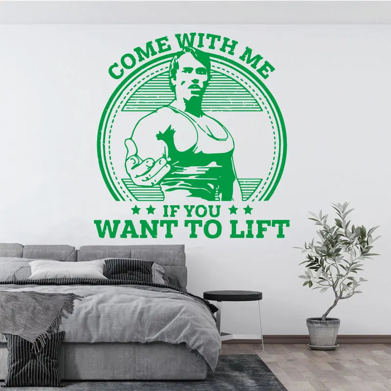 Bodybuilding Fitness Athlete Arnold Vinyl Wall Stickers Workout Muscle