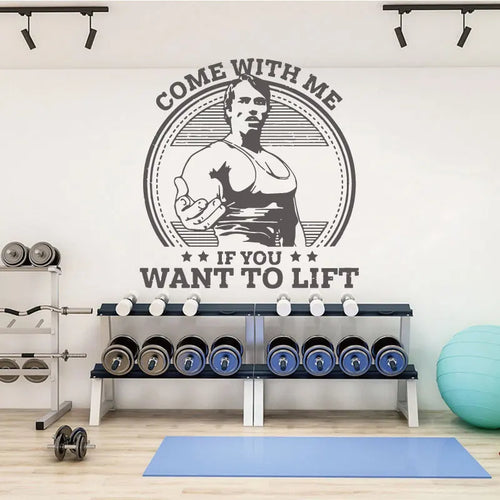 Bodybuilding Fitness Athlete Arnold Vinyl Wall Stickers Workout Muscle