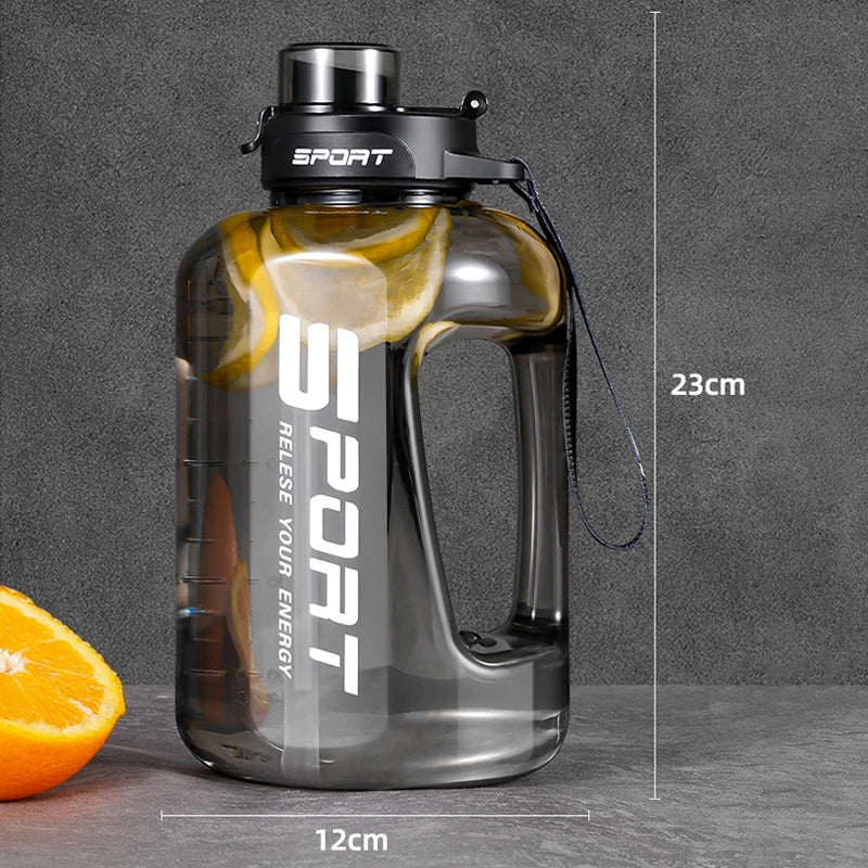 1.2L/1.7L/2.5L Sports Water Bottle Travel Kettle Large Fitness Gym