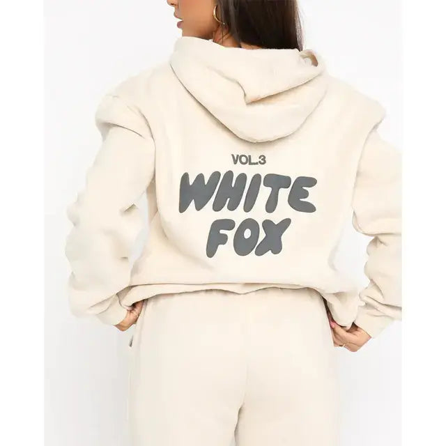 White Fox Women's Hoodies Sets