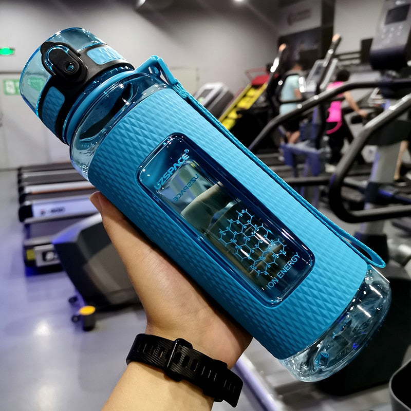 UZSPACE Sport Water Bottles Portable Gym anti fall Leak proof large