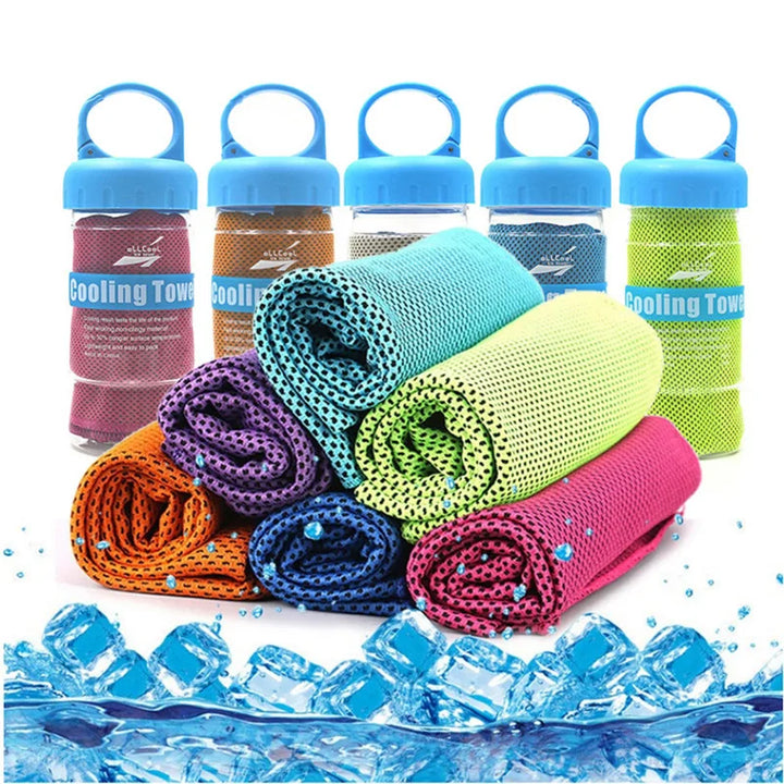 Microfiber Sport Towel Bottle for Fitness Yoga