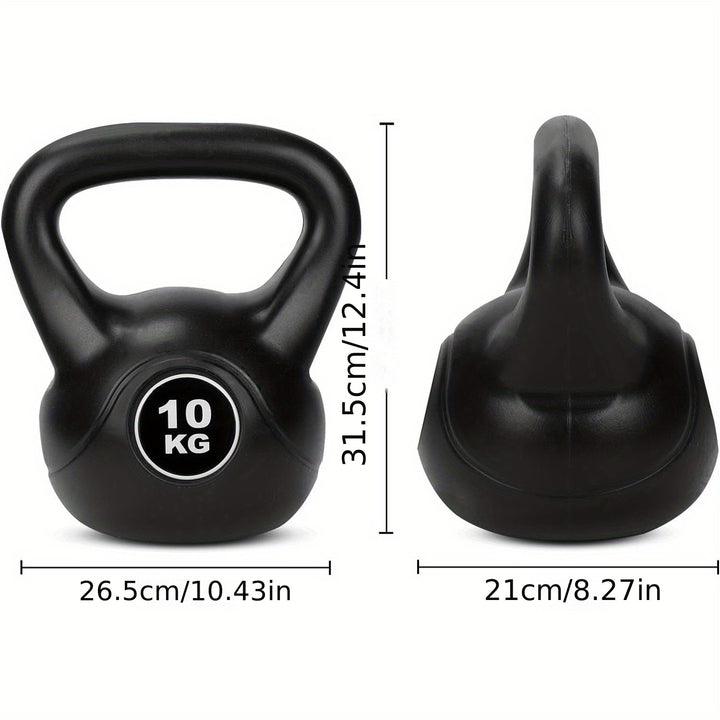 Vinyl Kettlebell 6kg 8kg 10kg Hand Weight Gym Kettle Bells Cardio Strength Training Exercise Equipment for Home Use Fitness Workout