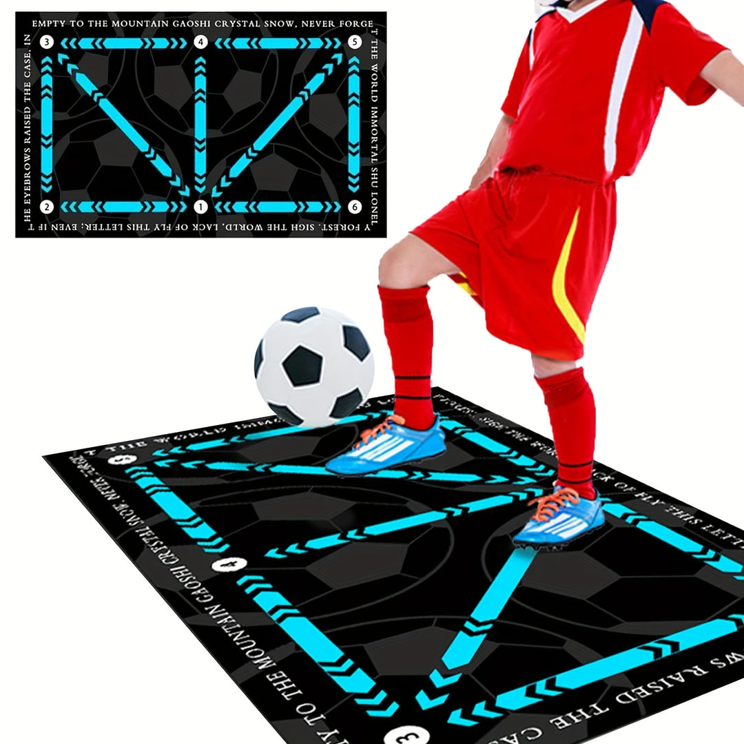 ProSoccer Training Mat for Footwork Drills - Anti-Slip Rubber Soccer Training Pad for Speed, Strength, and Coordination Improvement - Durable, Quick-Drying, Wear-Resistant Exercise Equipment for All Skill Levels