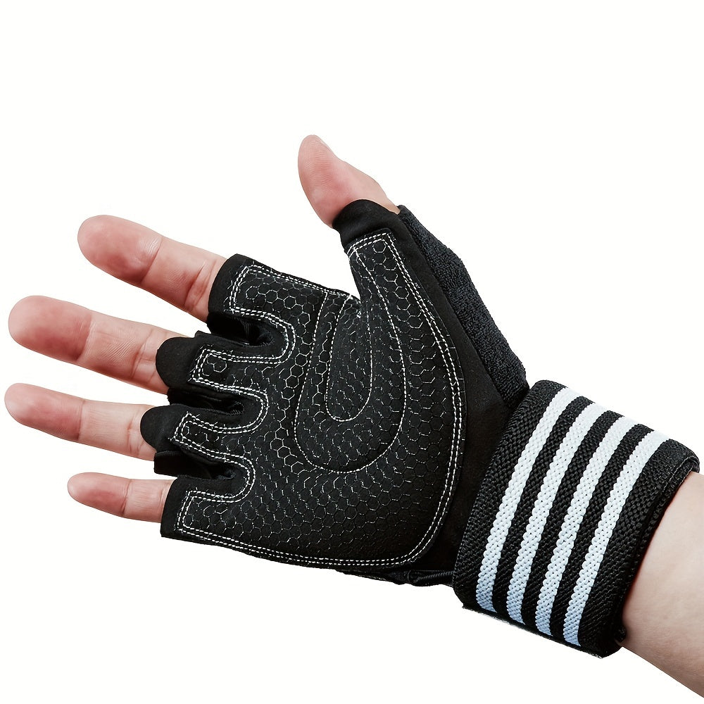 Maximum Protection & Comfort: Ventilated Weight Lifting Gloves for Men & Women - Wrist Wrap, Full Palm Protection & More!