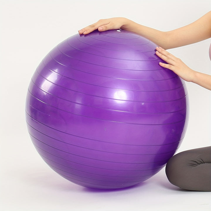 Premium Yoga Ball For Enhanced Fitness And Balance Training - Thickened And Enlarged For Maximum Comfort And Durability - Ideal For Pilates, Gymnastics, And Exercise Routines For Adults