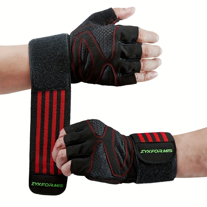 Maximum Protection & Comfort: Ventilated Weight Lifting Gloves for Men & Women - Wrist Wrap, Full Palm Protection & More!