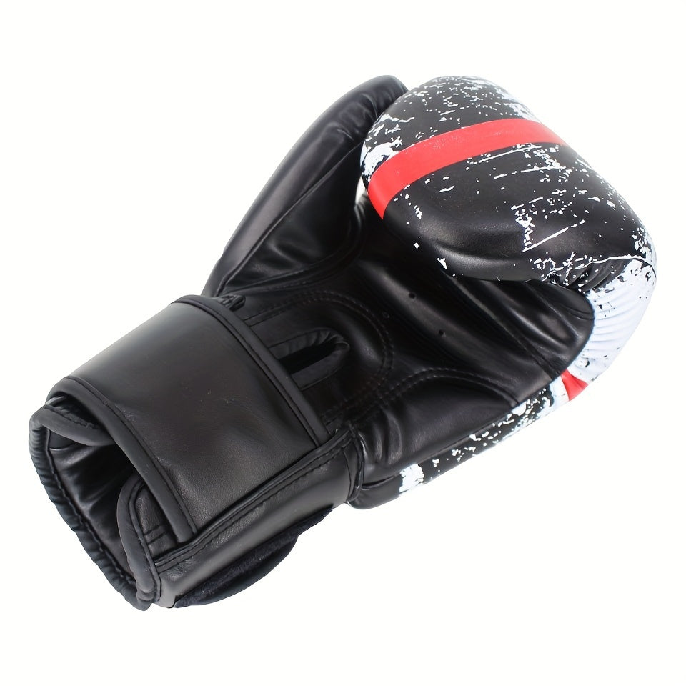 Professional Boxing Gloves for Men & Women - Sponge Material, Pull-On Closure, Ideal for MMA, Training & Competition