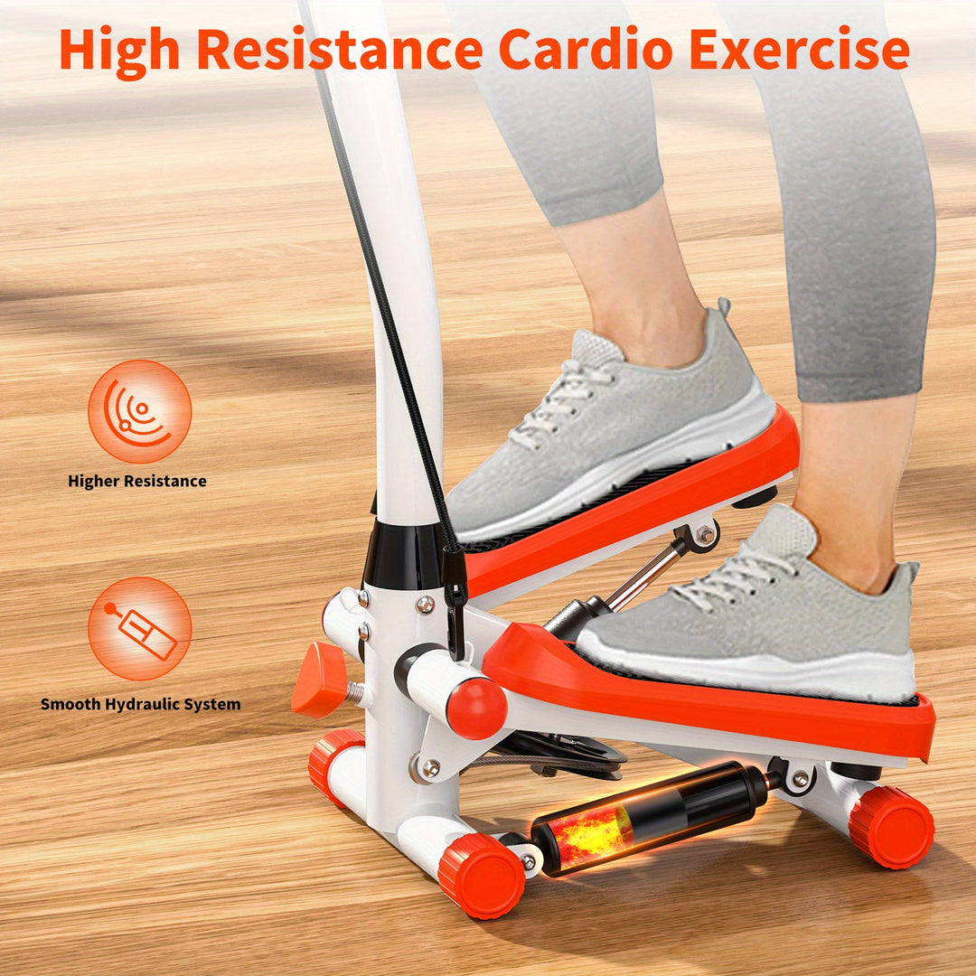 1 x Home Armrest Stepper with Handle, Stair Stepper for Leg Exercise 38.0 cm x 30.0cm x111.99cm