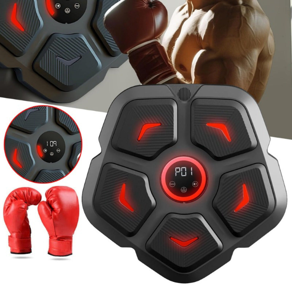 Smart Wall-Mounted Boxing Target with Music - Includes Gloves, Perfect for All Ages & Fitness Levels, Hot&sale, Novelty Gift, Xmas Gifts