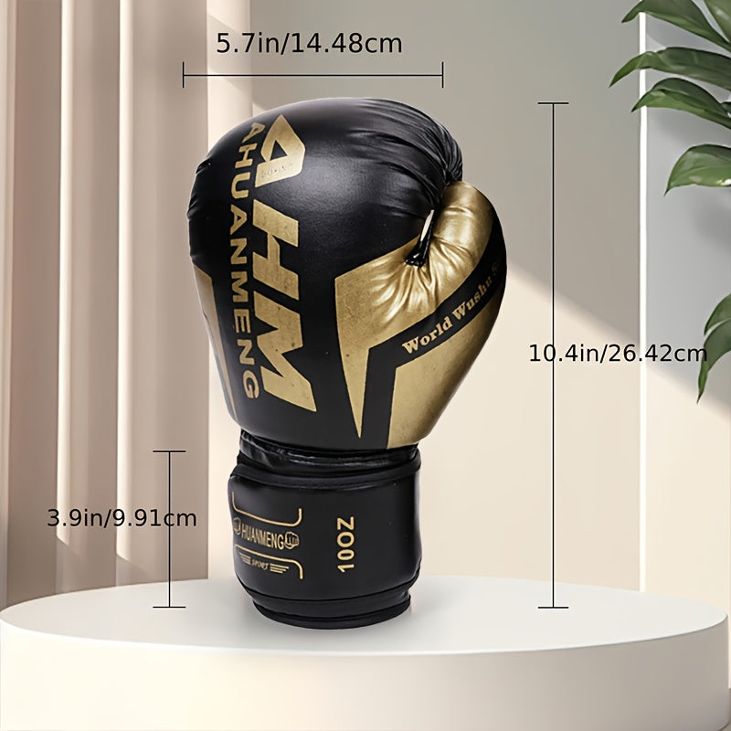 YOBENKI Boxing Gloves for Men & Women, Shock-Absorbing Training Gloves for Muay Thai, Taekwondo, MMA, Pull-On Closure, Faux Leather, Ideal for Valentine's, Thanksgiving, Christmas Festivities