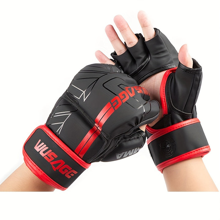 ProGrade Kickboxing Gloves for Men and Women - Fingerless MMA Gloves for Muay Thai, Sparring, and Punching - Enhanced Grip and Protection