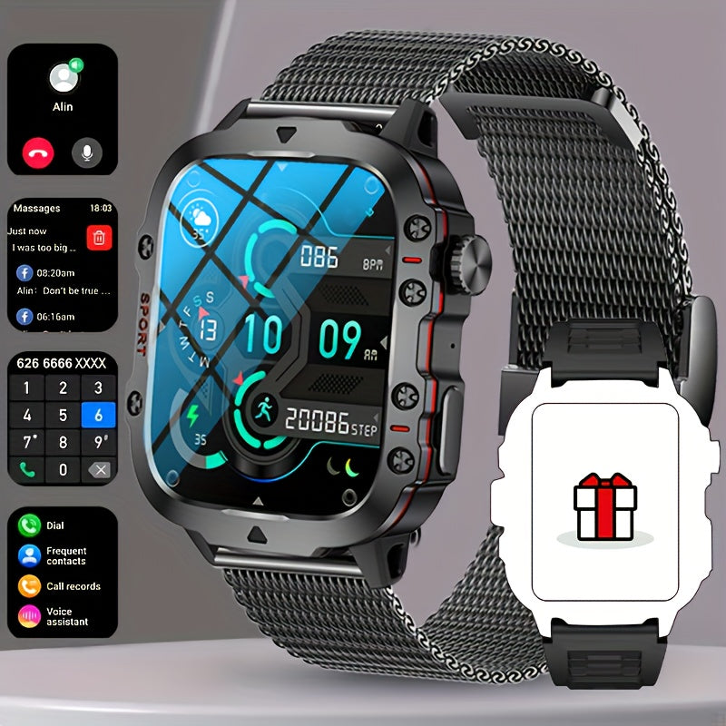 New Smart Watch For Men Wireless Talk Sports Fitness AI Voice Outdoor 100+ Sports Mode Outdoor Smart Watch