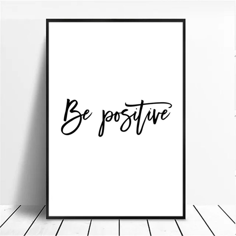 Inspirational Modern English Sentences Motivational Quote Poster Canvas Print Painting Wall Art Living Room Home Decoration