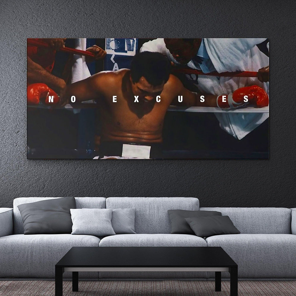 2D 1pc Inspirational Boxer Canvas Poster, Frameless Wall Art, Motivational Gym Decor, High-Quality Print, Ideal for Bedroom & Living Room, Brand