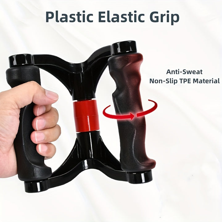 Ergonomic V-Grip Handle for Cable Machines - Dual D Design, TPE Material, Fit - Ideal for Pull Downs & Strength Training - Red/Black