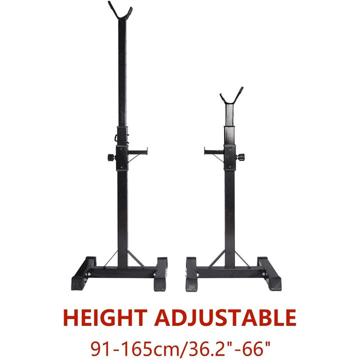 Squat Rack Heavy Duty Barbell Rack Adjustable Weight Lifting Bar Rack Dip Stand Weight Bench Press Rack Support Squat Stands For Home Gym Weight Lifting Equipment Max Load 249.48 KG