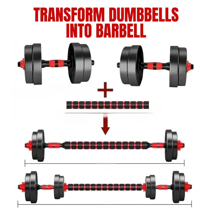 20kg Adjustable Dumbbell Barbell Set For Home Gym Commercial Weights Dumbbells Dumbell New Lifting Training For Men Women Unisex Workout