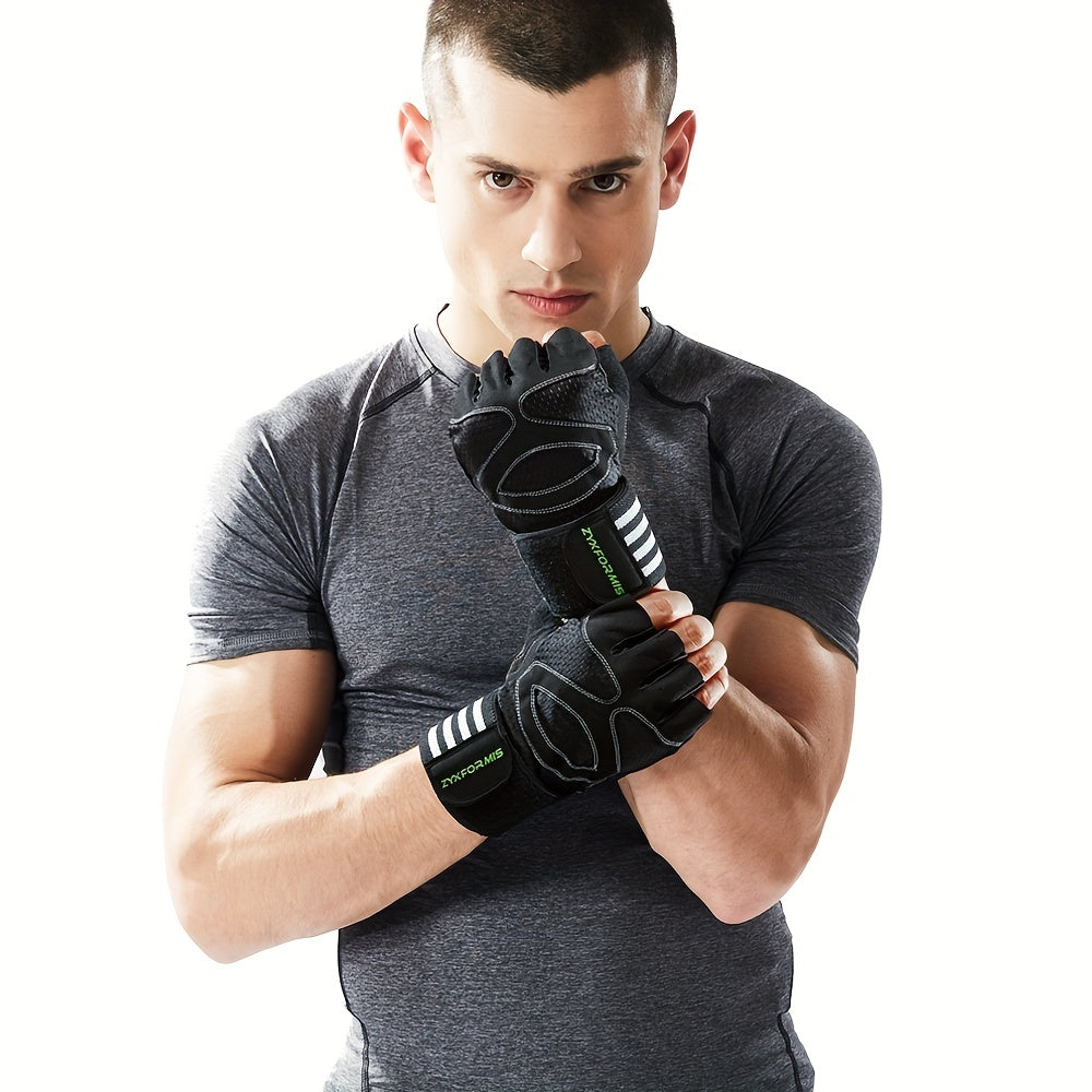 Maximum Protection & Comfort: Ventilated Weight Lifting Gloves for Men & Women - Wrist Wrap, Full Palm Protection & More!