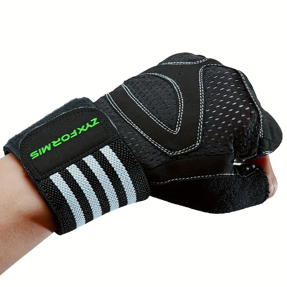 Maximum Protection & Comfort: Ventilated Weight Lifting Gloves for Men & Women - Wrist Wrap, Full Palm Protection & More!