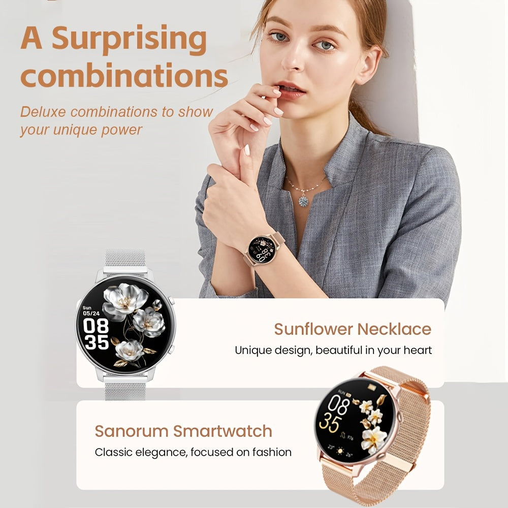 1pc LITTLE MEATBALL Smartwatch with Wireless Call & SMS, Minimalist Design, 3.35cm TFT Screen, 360x360 Resolution, IP67 Water Resistant, 19 Sports Modes, Music Player, Sleep Tracker, Pedometer, Magnetic Charging, 260mAh Recha