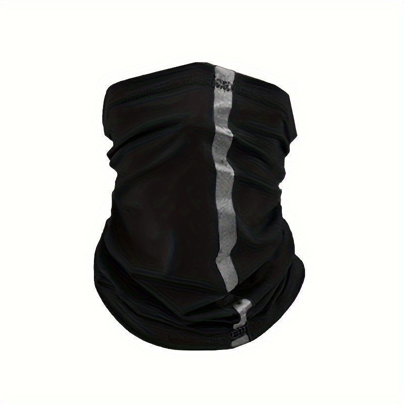 Reflective Neck Gaiter High Balaclava Face Cover Breathable Bandana Safety Neck Warmer For Cycling Fishing Sun Protection Outdoor Work Sports For Men