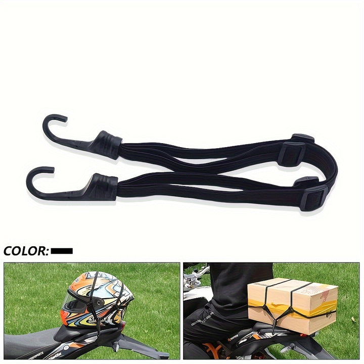 Versatile 4-in-1 High-Elasticity Adjustable Strap with Hook - Perfect for Motorcycle Helmets, Electric Bikes & More - Durable & Easy to Use