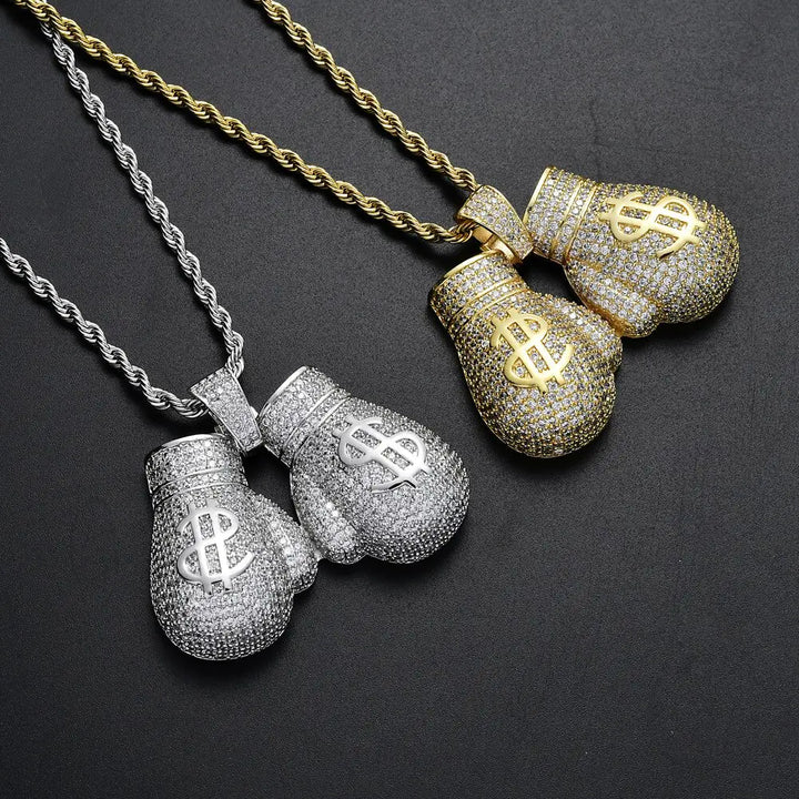 Boxing Gloves Pendant Necklace