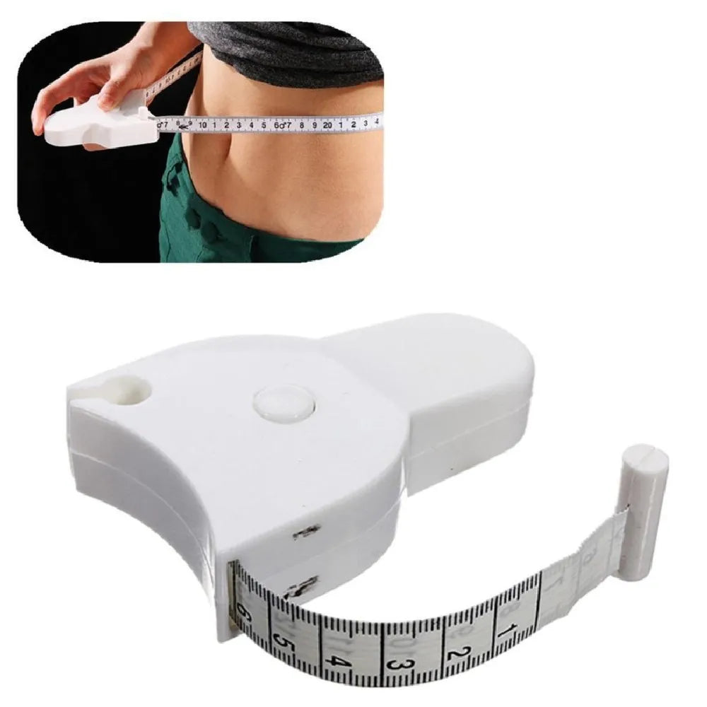 1Pcs Body Fat Weight Loss Measure Retractable Ruler 150Cm Fitness Accurate Caliper Measuring Tape Accessories