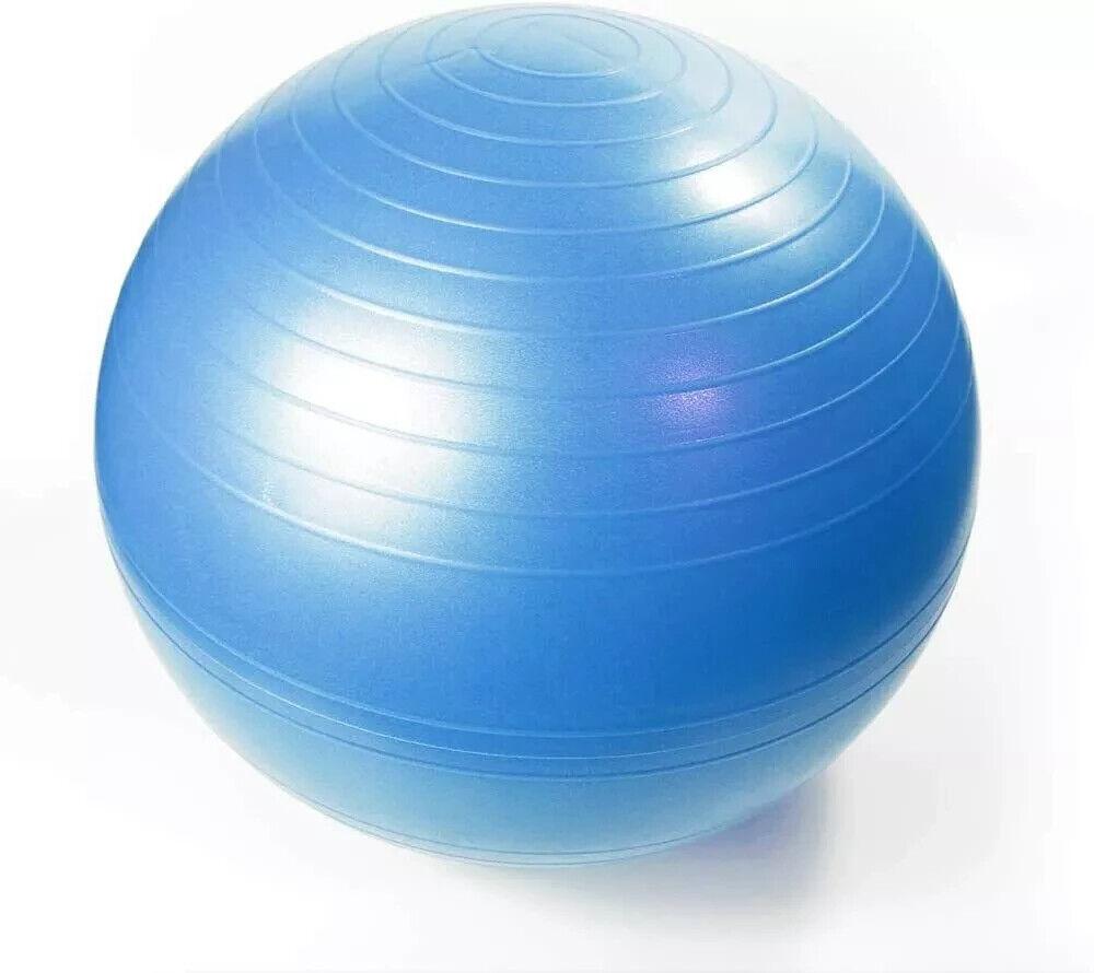 Yoga Exercise Ball Heavy Duty Gym Fitness 75cm (Blue)