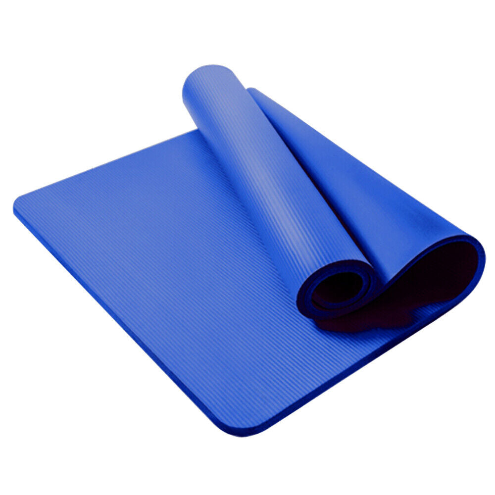 61X 185Cm Yoga Mat 15Mm Thick Gym Exercise Fitness Pilates Workout Mat Non Slip