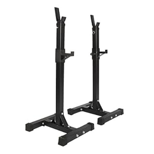 Squat Rack Heavy Duty Barbell Rack Adjustable Weight Lifting Bar Rack Dip Stand Weight Bench Press Rack Support Squat Stands For Home Gym Weight Lifting Equipment Max Load 249.48 KG