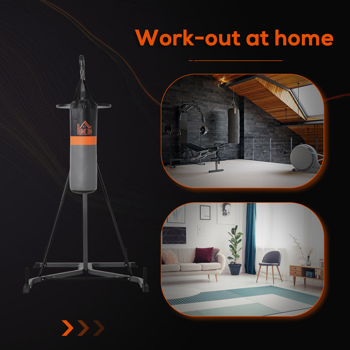 Freestanding Boxing Punch Bag & Speed Ball Station Hanging Frame Training Exercise Platform Home Gym Heavy Duty