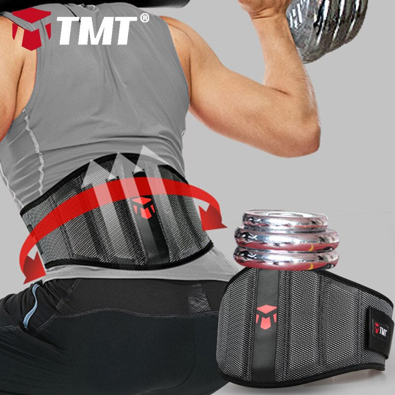 TMT Weightlifting Waist Belt for Sports Musculation Weights Training Dumbbells Gym Lumbar Protection Barbell Back Support Girdle