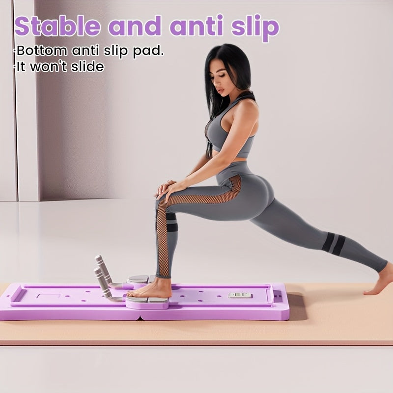 8-in-1, integrated fitness board, suitable for Pilates and core strength training, foldable and portable, suitable for home gyms, burning and muscle shaping, made of ABS material, no need to charge fitness equipment