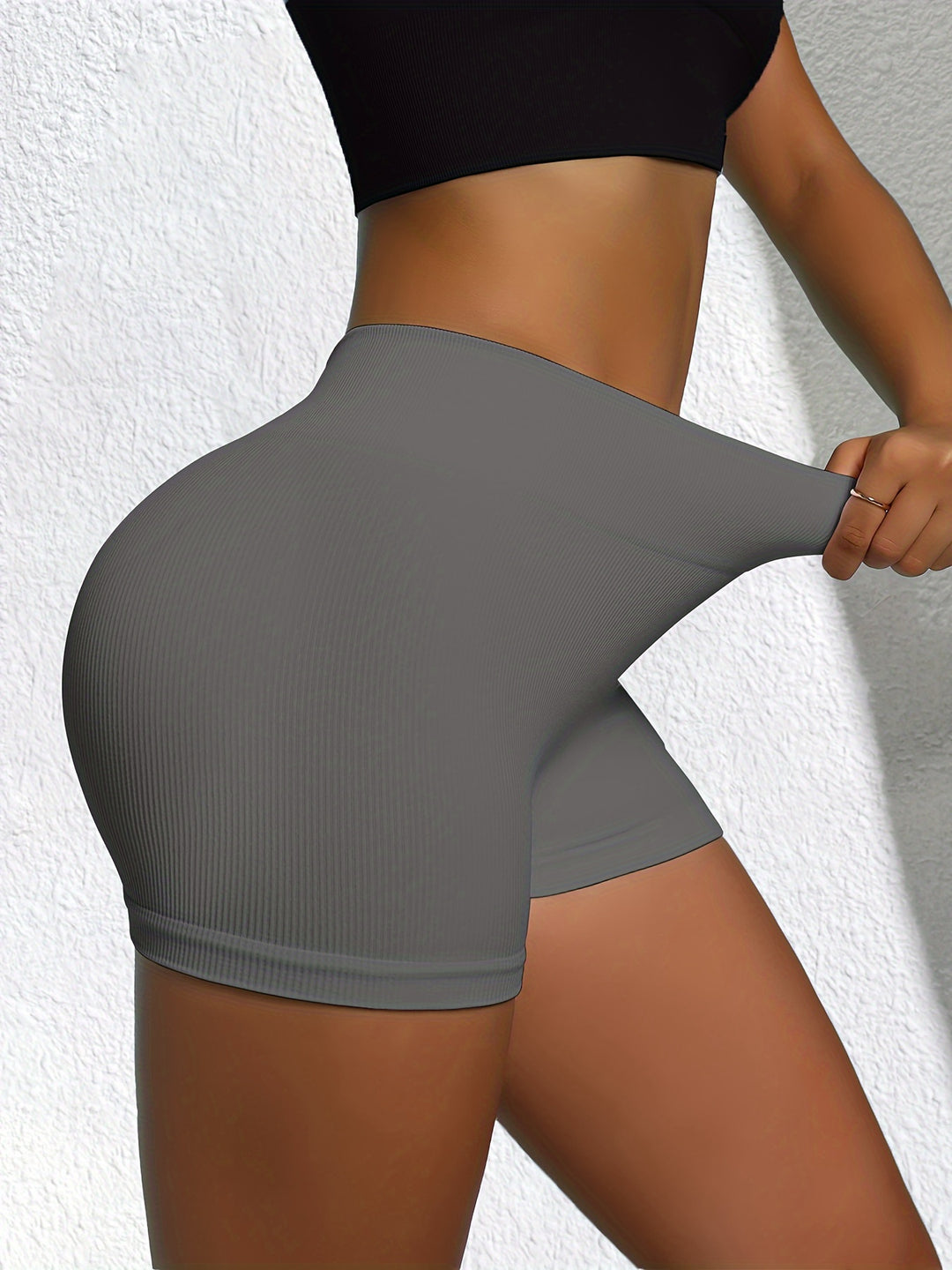 High-Waisted Yoga Shorts For Women, Fitness Leggings, Moisture-Wicking, Breathable, And Stretchy