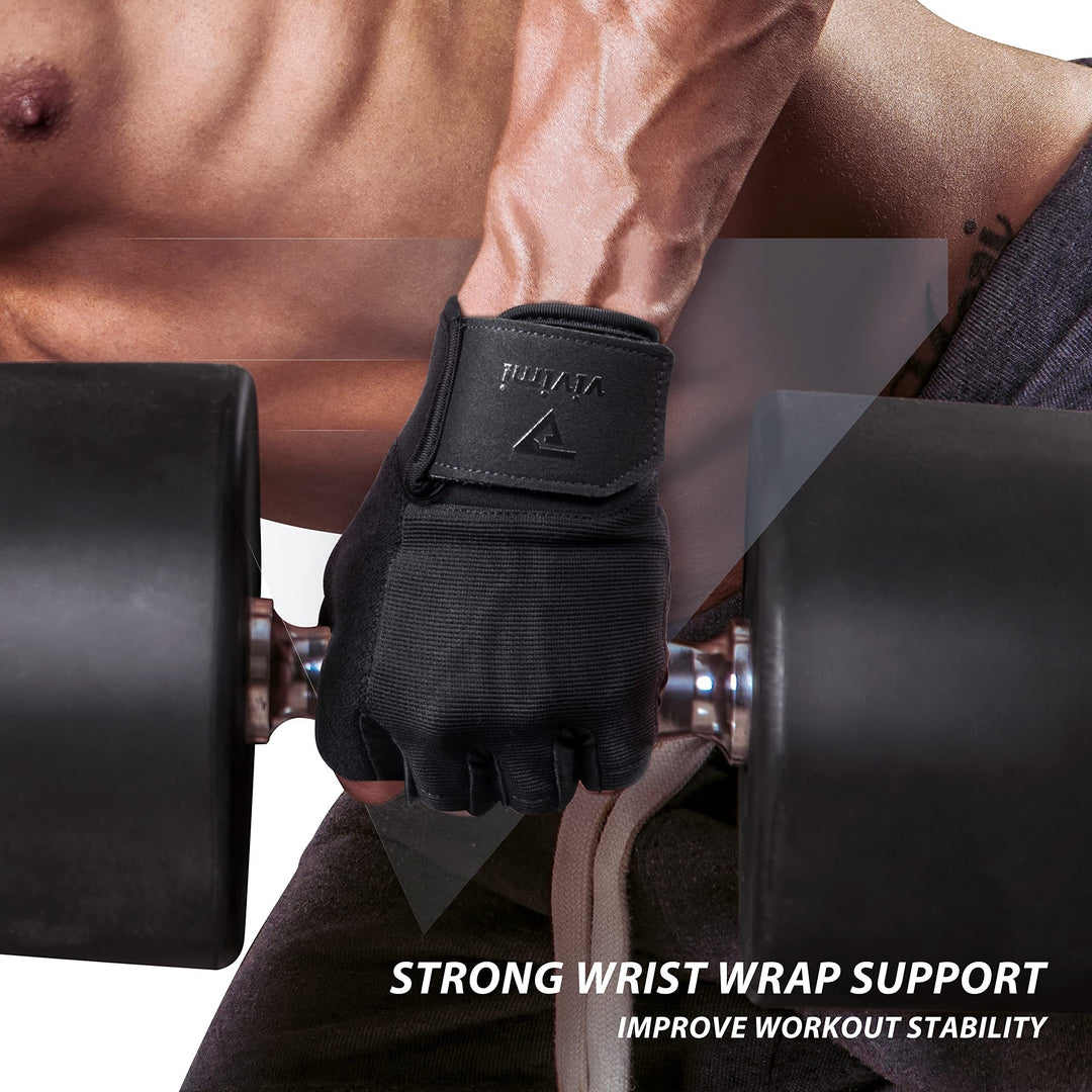 Fitness Gloves For Men And Women, Palm Protection Gloves, Suitable For Weightlifting, Cycling, Gym, Sports Training