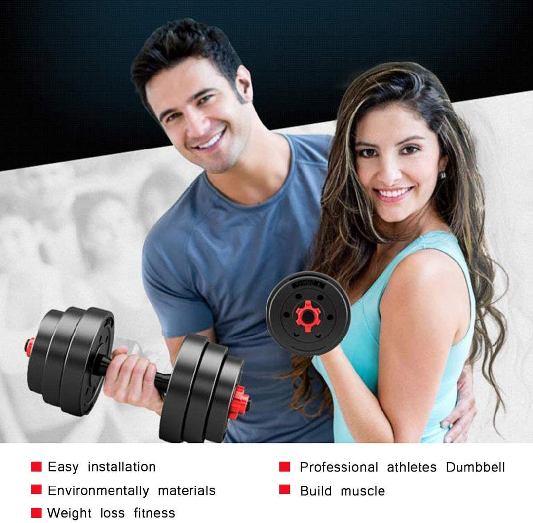 20kg Adjustable Dumbbell Barbell Set For Home Gym Commercial Weights Dumbbells Dumbell New Lifting Training For Men Women Unisex Workout