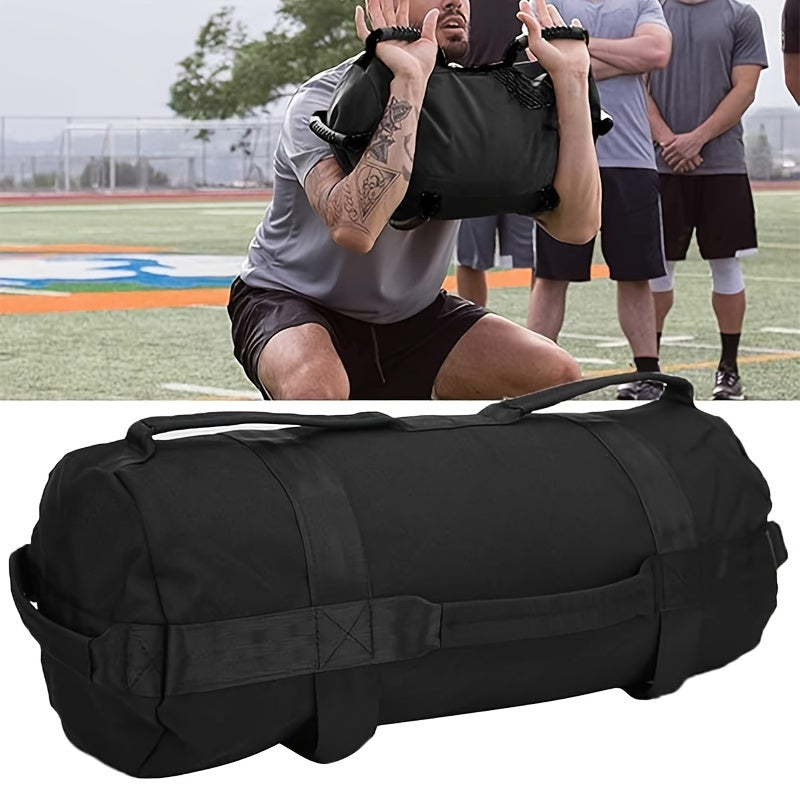 Adjustable Weightlifting Sandbag Set - Durable Oxford Fabric, Black, with Secure Straps & Carry Handle for Indoor/Outdoor Fitness, Labor Day Gift, Versatile Workout Tool|Functional Design|Flexible Weight Bags, Gym Bag