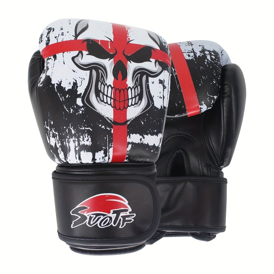 Professional Boxing Gloves for Men & Women - Sponge Material, Pull-On Closure, Ideal for MMA, Training & Competition